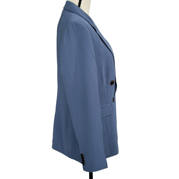 Madewell SZ 8 Rosedale Crepe Blazer Jacket Double-Breasted Lined Straight Fit - Picture 3 of 10